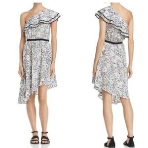 Likely Dress Size 6 Black White Floral One-shoulder Flowers Festival Wedding NEW